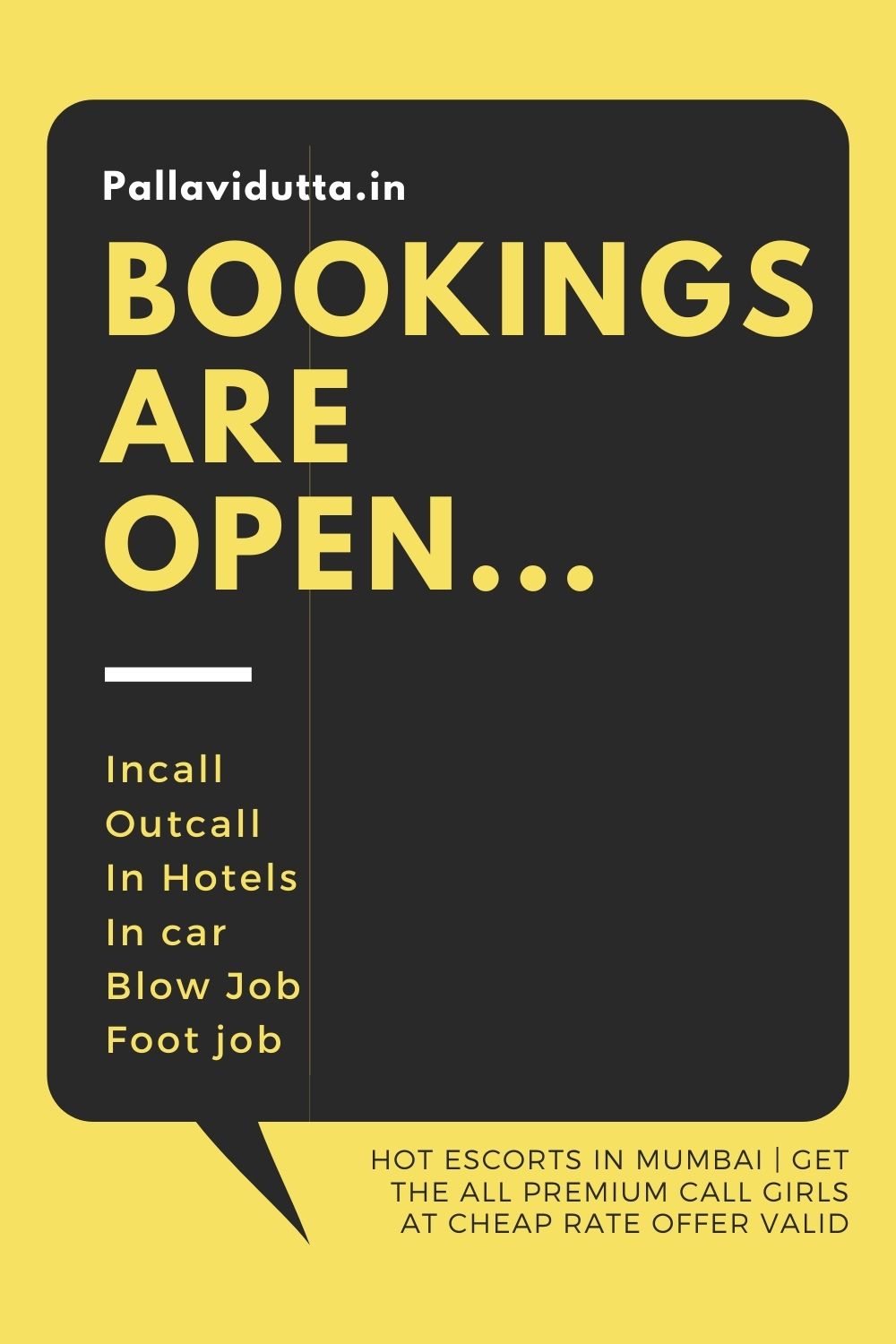 Bookings are Open Hot Escorts